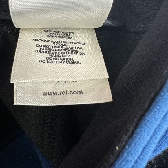 REI Jacket Mens Large Blue Soft Shell Quarter Zip Pullover Casual Long Sleeve - Picture 5 of 6